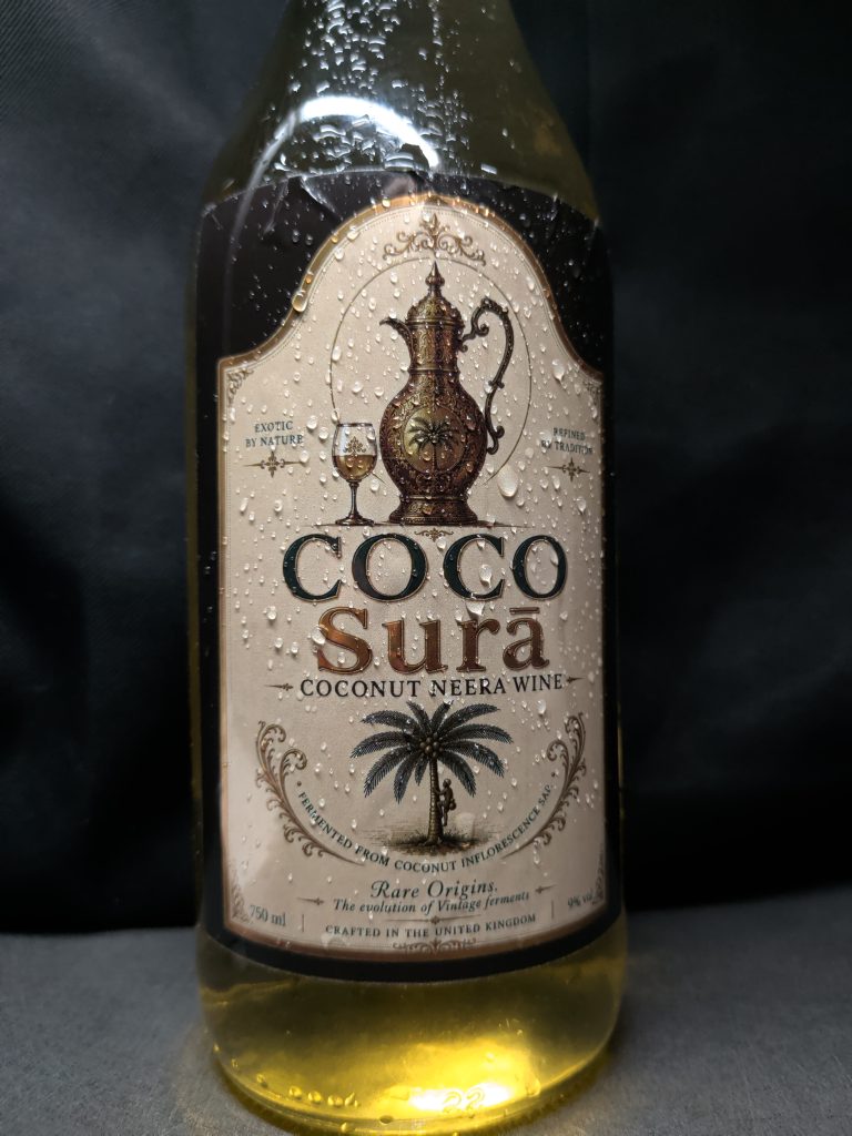 coconut label close up